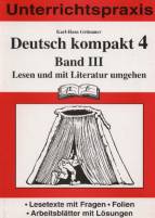 Deutsch kompakt 4. Band 3: Lesen und mit Literatur umgehen