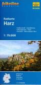 Radkarte Harz (RK-SAA05) Halberstadt, Quedlinburg, Wernigerode, Thale, Nationalpark Harz, Brocken, 1:75.000, wetterfest/reißfest, GPS-tauglich mit UTM-Netz. 1:75000