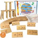 SCHMETTERLINE® Mathe-Domino _ Rechnen Lernen mit Spaß _ Lustiges Rechen-Spiel ab 6 Jahre für 1. Klasse Grundschule  