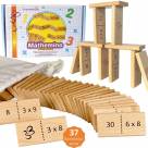 SCHMETTERLINE® Mathe-Domino _ 1x1 Lernen mit Spaß _ Lustiges Rechen-Spiel ab 7 Jahre 