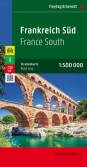 Frankreich Süd - Straßenkarte 1:500.000 - Touristische Informationen, Entfernungen in km, Ortsregister mit Postleitzahlen