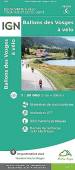 IGN Ballons des Vosges à vélo  1:30000 (1 cm = 300 m) - Itinéraires de cyclotourisme - Itinéraires VTT - Information pratiques - Bornes de recharge vélo électrique