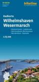 Radkarte Wilhelmshaven, Wesermarsch im Maßstab 1:75.000 Bremerhaven – Jadebusen – Nationalpark Wattenmeer – Nordenham – Rastede