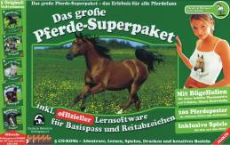 Das große Pferde-Superpaket 5 CD-ROMs-Abenteuer, Lernen, Spielen, Drucken und kreatives Basteln