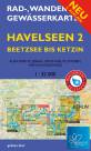 Rad-, Wander- und Gewässerkarte Havelseen 2: Beetzsee bis Ketzin - Maßstab 1:35.000 mit BUGA 2015 Havelregion. Mit BUGA-Route und BUGA-Expressroute.