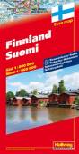 Finnland / Suomi - Strassenkarte Süd 1:800.000 / Nord 1:900.000 - Index, Sehenswürdigkeiten