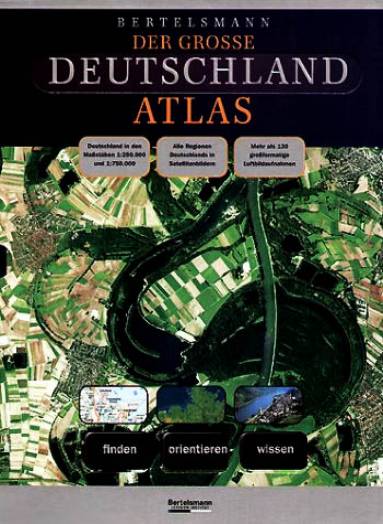 Der grosse Deutschland-Atlas finden - orientieren - wissen Deutschland in den Maßstäben 1:250000 uns 1: 750000
Alle Regionen Deutschlands in Satellitenbildern
Mehr als 130 großformatige Luftbildaufnahmen