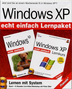 Windows XP Lernpaket Windows xp. Windows XP Lernkurs Jetzt sind Sie an einem Wochenende fit in Windows XP*!

Lernen mit System
Buch + 8 Stunden Live-Video-Workshop mit Peter Biet