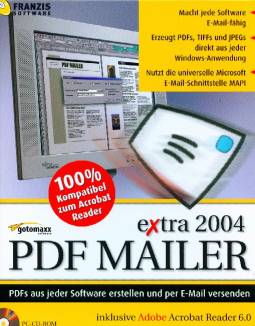 PDF-Mailer extra 2004 PDFs aus jeder Software erstellen und per E-Mail versenden