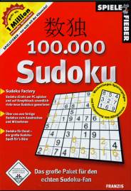 100.000 Sudoku Das große Paket für den echten Sudoku-Fan Sudoku Factory
Sudoku direkt am PC spielen und auf Knopfdruck unendlich viele neue Sudokus generieren
Über 100.000 fertige Sudokus zum Ausdrucken und Mitnehmen
Sudoku für Excel - der große Sudoku-Spaß für's Büro