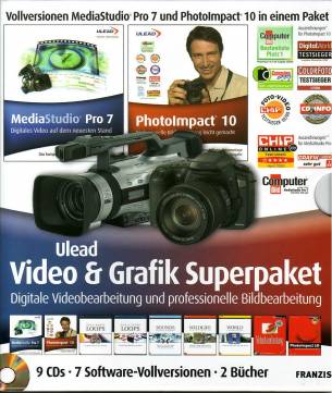 Ulead Video & Grafik Superpaket Digitale Videobearbeitung und professionelle Bildbearbeitung Ulead MediaStudio Pro7
Ulead PhotoImpact 10