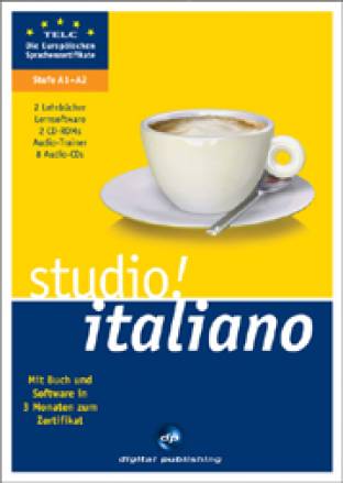 studio! italiano A1 + A2  2 Lehrbücher · 2 CD-ROMs · 8 Audio-CDs · Audio-Vokabeltrainer