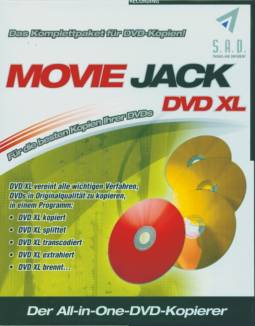 MovieJack DVD XL Das Komplettpaket für DVD-Kopien! Für die besten Kopien Ihrer DVDs
DVD XL vereint alle wichtigen Verfahren, DVDs in Originalqualität zu kopieren, in einem Programm:
DVD XL kopiert
DVD XL splittet
DVD XL transcodiert
DVD XL extrahiert
DVD XL brennt ...
Der All-One-DVD-Kopierer