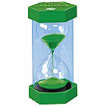 Gigasanduhr 30 Minuten grün  Material: Kunststoff.
Ab 3 Jahre.
Zeiteinheit: 30 Minuten
Maße: Ø 15,5 cm, 30 cm hoch, Zeitangabe auf Ober- und Unterseite.