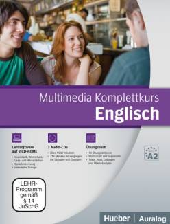 Multimedia Komplettkurs Englisch Lernsoftware auf 2 CD-ROMs, 3 Audio-CDs u. Übungsbuch Niveau: A1 - A2
