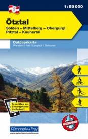 Ötztal Waterproof. Sölden - Mittelberg - Obergurgl - Pitztal - Kaunertal. Wandern, Rad, Langlauf, Skitouren. 1 : 50.000 Outdoor-Karten Österreich Nr. 6