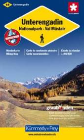 Unterengadin; Engiadina Bassa Nationalpark Val Müstair. Wanderkarte. 1 : 60.000 2. Aufl.