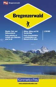 Wanderkarte Bregenzerwald 1:50.000 Wander- und Velokarte im Massstab 1:50 000