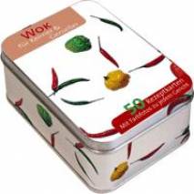 Rezeptbox Wok für Kenner und Genießer 50 Rezeptkarten 
Mit Farbfotos zu jedem Gericht