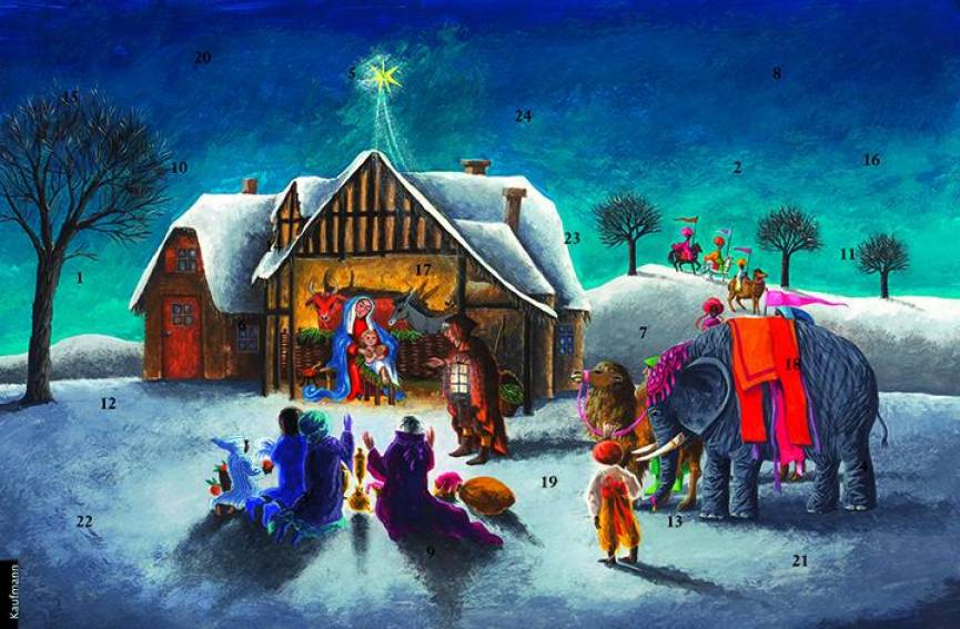 Weihnachten in Betlehem   Ein Text-Türchen-Adventskalender mit der Weihnachtsgeschichte