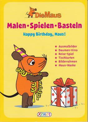 Die Maus - Malen, Spielen, Basteln Happy Birthday, Maus! - Ausmalbilder
- Daumen-Kino
- Reise-Spiel
- Tischkarten
- Bilderrahmen
- Maus-Maske