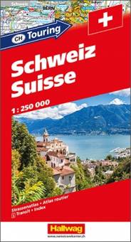 Schweiz CH-Touring Atlas Schweiz / Suisse Maßstab 1:250.000