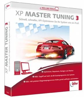 XP Master Tuning 3 Schnell, schneller, XP! Optimieren Sie Ihr System wie ein Profi - Optimieren, Reparieren, Reinigen und Warten
- NEU: Zugriff auf mehr als 80 Zusatzprogramme des Systems
- NEU: Mit präzisen Diagnoseprogrammen Fehler gezielt auffinden und beheben