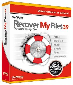 Recover My Files 3.9 Datenrettung Pro GetData
Daten retten ist so einfach!
fotos
grafiken
musik
e-mails
filme
dokumente
GRATIS BONUS-SOFTWARE INKLUSIVE:
