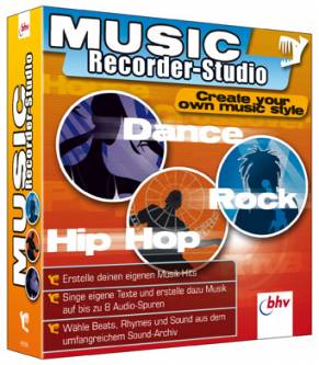 Music Recorder Studio Create your own music style - Erstelle deine eigenen Musik-Hits
- Singe eigene Texte und erstelle dazu Musik auf bis zu 8 Audio-Spuren
- Wähle Beats, Rhymes und Sound aus dem umfangreichen Sound-Archiv