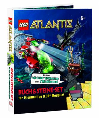 Lego Atlantis  Buch & Steine-Set
Für 14 einmalige Lego-Modelle

Mit über 140 Elementen und 2 Minifiguren!
