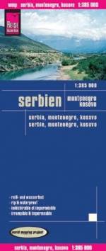 Serbien, Montenegro, Kosovo (1:385.000)  reiß- und wasserfest