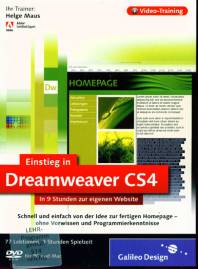 Einstieg in Dreamweaver CS4  In 9 Stunden zur eigenen Website Schnell und einfach von der Idee zur fertigen Homepage - ohne Vorwissen und Programmierkenntnisse
77 Lektionen. 3 Stunden Spielzeit