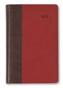 Buchkalender 2016 Premium Magma braun-rot