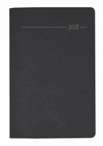 Buchkalender Silk Line Onyx: 2018 - Bürokalender A5