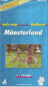 Radkarte Münsterland cycle map - NRW 1 Maßstab 1:75.000