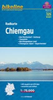 Radkarte Chiemgau 1:75.000 Bad Reichenhall - Salzburg - Traunstein - Berchtesgadener Land - Chiemgauer Alpen - Rupertiwinkel 2. überarbeitete Auflage 2014
