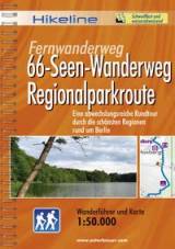 66-Seen-Wanderweg-Regionalparkroute Eine abwechslungsreiche Rundtour durch die schönsten Regionen rund um Berlin Maßstab 1:50.000