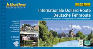 Internationale Dollard Route - Deutsche Fehnroute Grenzenlos Radwandern in Deutschland und den Niederlanden - Maßstab 1:50000