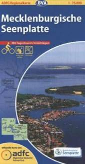 ADFC-Regionalkarte Mecklenburgische Seenplatte 1:75.000 von Güstrow bis Rheinsberg, von Plau bis Templin 7. Auflage 2013