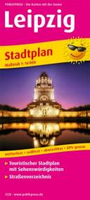 Stadtplan Leipzig   Touristischer Stadtplan mit Sehenswürdigkeiten und Straßenverzeichnis. 1:16000. Wetterfest, reißfest, abwischbar, GPS-genau. 1:16.000