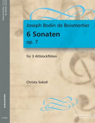6 Sonaten op. 7 für 3 Altblockflöten Christa Sokoll