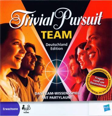 Trivial Pursuit Team Deutschland Edition Das Team-Wissensspiel mit Partylaune Fragen rund um Deutschland
Erwachsene
