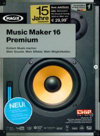 MAGIX Music Maker 16 Premium Einfach Musik machen – Mehr Sounds. Mehr Effekte. Mehr Möglichkeiten. Jubiläumsedition