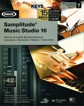MAGIX Samplitude Music Studio 16 Alles für komplette Musikproduktionen Aufnehmen - Abmischen - Mastern - Instrumente
Jubiläumsedition