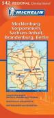 Michelin (Deutschland Nord-Ost):  Mecklenburg-Vorpommern, Sachsen-Anhalt, Brandenburg, Berlin - Stadtpläne: Berlin, Rostock, Magdeburg, Potsdam, Register auf der Rückseite, Entfernungen und Fahrtzeiten. 1 : 350.000