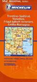 Trentino-S&uuml;dtirol/Veneto: Mit Ortsverzeichnis, Entfernungen und Fahrzeiten. Stadtpl&auml;ne: Venezia, Verona, Bologna (Michelin Regionalkarte)