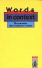 Words in Context - Thematischer Oberstufenwortschatz