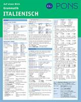 PONS Grammatik Italienisch auf einen Blick - Klappkarten, laminiert, gelocht