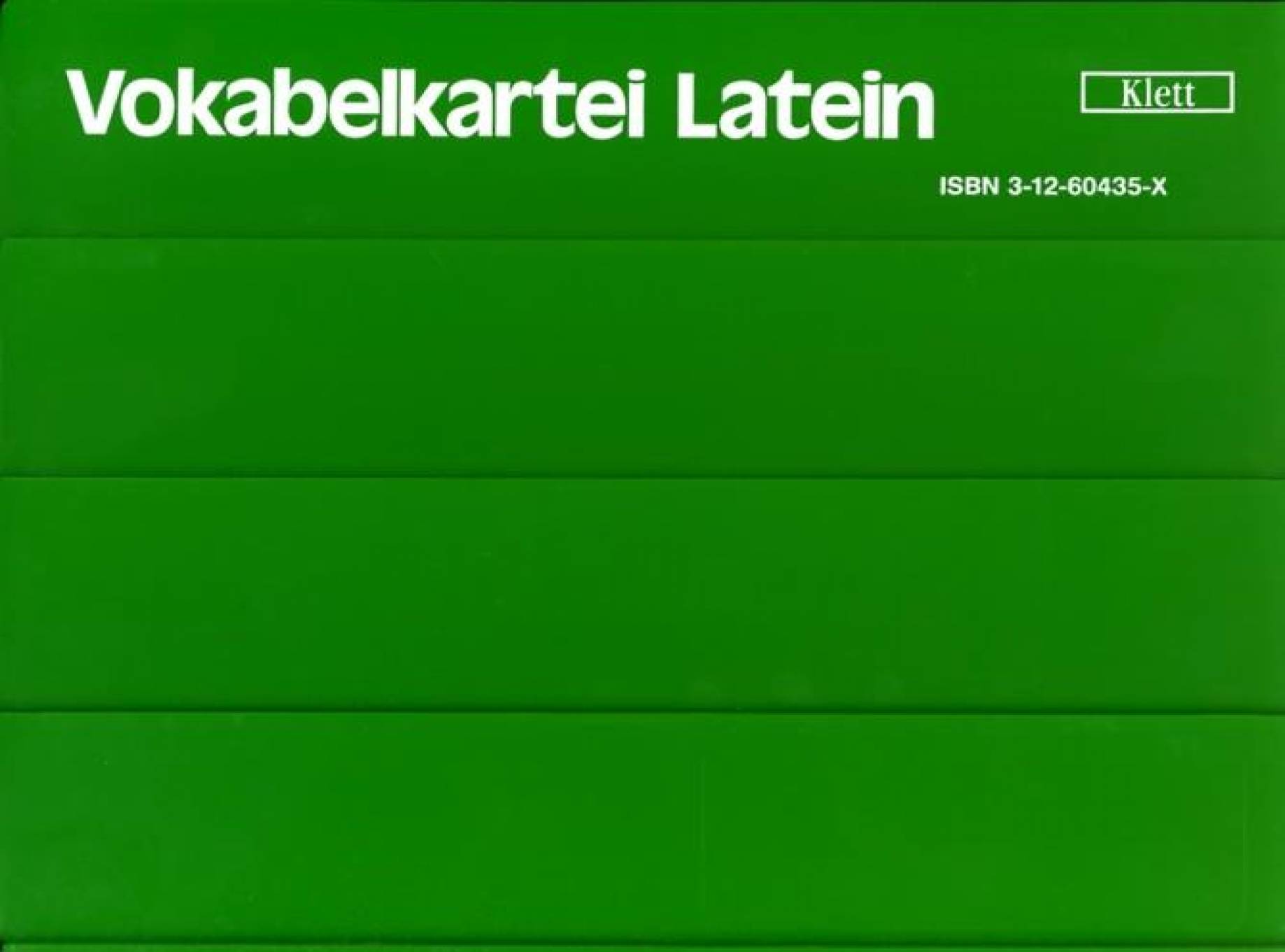 Vokabelkartei, Latein - 