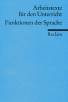 Funktionen der Sprache - Für die Sekundarstufe